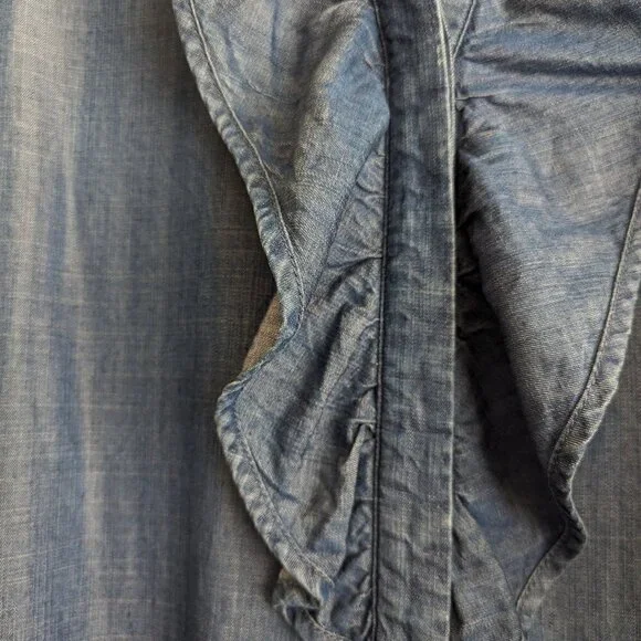 Chico's Ruffle Denim Tunic - Picture 9 of 11